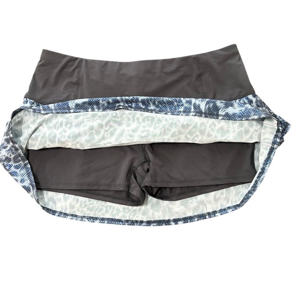 Lucky In Love Tennis Skort Skirt Grey Metallic Animal Print Pickleball Sz Large - Picture 4 of 7